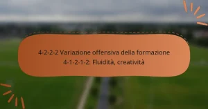 4-2-2-2 Variazione offensiva della formazione 4-1-2-1-2: Fluidità, creatività