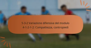 5-3-2 Variazione difensiva del modulo 4-1-2-1-2: Compattezza, contropiedi
