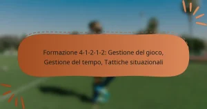 Formazione 4-1-2-1-2: Gestione del gioco, Gestione del tempo, Tattiche situazionali