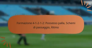 Formazione 4-1-2-1-2: Possesso palla, Schemi di passaggio, Ritmo
