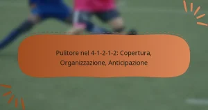 Pulitore nel 4-1-2-1-2: Copertura, Organizzazione, Anticipazione