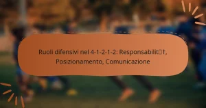 Ruoli difensivi nel 4-1-2-1-2: Responsabilità, Posizionamento, Comunicazione