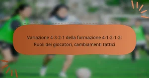Variazione 4-3-2-1 della formazione 4-1-2-1-2: Ruoli dei giocatori, cambiamenti tattici